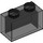 LEGO Transparent Black  Brick 1 x 2 without Bottom Tube (3065 / 35743)