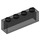 LEGO Transparent Black  Brick 1 x 4 without Bottom Tubes (3066 / 35256)