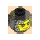 LEGO Transparent Black  Cinder Head (Recessed Solid Stud) (3274)
