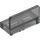 레고 투명한 검정색 패널 1 x 2 x 1 둥근 모서리 포함 (4865 / 26169)