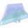 LEGO Transparent Blå Opal Bricka 1 x 2 Diamant (35649)