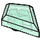 LEGO Transparenter blauer Opal Fliese 1 x 2 Diamant (35649)