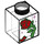 LEGO Transparent Brique 1 x 1 avec Rose et Purple Sparkles (3005 / 61067)