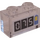 LEGO Transparent Brique 1 x 2 avec 075 Battery Charge Autocollant sans tube à l&#039;intérieur (3065)