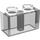 LEGO Transparant Steen 1 x 2 met buis aan de onderzijde (3004 / 93792)