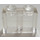 LEGO Transparent Brick 1 x 2 with Frosted Horizontal Line