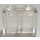 LEGO Transparente Ladrillo 1 x 2 con Frosted Horizontal Line