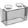 LEGO Transparant Steen 1 x 2 zonder buis aan de onderzijde (3065 / 35743)