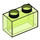 LEGO Transparentes helles Grün Backstein 1 x 2 ohne Unterrohr (3065 / 35743)