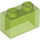 LEGO Vert clair transparent Brique 1 x 2 sans tube à l&#039;intérieur (3065 / 35743)