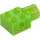 LEGO Transparentes leuchtendes Grün Stein 2 x 2 mit Loch und Drehgelenk Buchse (48169 / 48370)