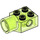 LEGO Vert clair transparent Brique 2 x 2 avec Trou et Rotation Joint Socket (48169 / 48370)