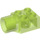LEGO Transparent Bright Green Brick 2 x 2 with Hole and Rotation Joint Socket (48169 / 48370)