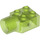 LEGO Transparent Bright Green Brick 2 x 2 with Hole and Rotation Joint Socket (48169 / 48370)