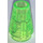 LEGO Transparent Bright Green Cone 1 x 1 with Top Groove (28701 / 59900)