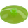 LEGO Transparent Bright Green Dish 4 x 4 (Solid Stud) (3960 / 30065)