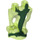 LEGO Transparant Heldergroen Ghost Poten met Marbled Dark Green (82434)