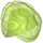 LEGO Transparent Bright Green Minifigure Brain (95200)