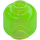 LEGO Transparent Bright Green Minifigure Head (3626 / 88475)