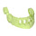 LEGO Transparent Bright Green Minifigure Visor Pointed with Round Dimples and Spikes (22393 / 22394)