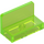 LEGO Transparent Bright Green Panel 1 x 2 x 1 with Rounded Corners (4865 / 26169)