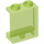 LEGO Transparant Heldergroen Paneel 1 x 2 x 2 met zijsteunen, holle noppen (35378 / 87552)