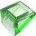 LEGO Vert clair transparent Pente 1 x 1 (31°) (50746 / 54200)