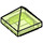 LEGO Transparent Bright Green Slope 1 x 1 x 0.7 Pyramid (22388 / 35344)