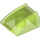 LEGO Transparent Bright Green Slope 1 x 2 x 2 Curved (30602 / 47904)