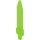 LEGO Transparent Bright Green Sword Blade with Bar (23860)