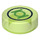 LEGO Transparant heldergroen Tegel 1 x 1 Rond met Fel groen Lantern logo Patroon (35380)