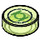 LEGO Transparentes helles Grün Fliese 1 x 1 Runden mit Bright Green Lantern Logo Muster (35380)