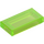 LEGO Transparent Bright Green Tile 1 x 2 with Groove (3069 / 30070)