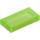 LEGO Transparent Bright Green Tile 1 x 2 with Groove (3069 / 30070)