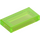 LEGO Transparent Bright Green Tile 1 x 2 with Groove (3069 / 30070)