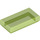LEGO Transparent Bright Green Tile 1 x 2 with Groove (3069 / 30070)
