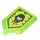 LEGO Vert clair transparent Tuile 2 x 3 Pentagonal avec Gorilla Roar Power Bouclier (22385 / 29409)