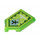 LEGO Vert clair transparent Tuile 2 x 3 Pentagonal avec Orbital Strike Power Bouclier (22385 / 29078)