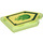 LEGO Transparent Bright Green Tile 2 x 3 Pentagonal with Slime Blast Power Shield (22385 / 24421)