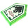 LEGO Vert clair transparent Tuile 2 x 3 Pentagonal avec Stone Stun Power Bouclier (22385 / 24577)