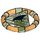 LEGO Verde brillante transparente Treasure Anillo con Gold Bands y Manta Ray (89155)