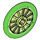 LEGO Transparent Bright Green Wheel Ø21 x 2 with Bright Green Tire (24314)
