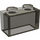LEGO Transparent Brown Black Brick 1 x 2 without Bottom Tube (3065 / 35743)