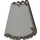 LEGO Transparent Brown Black Cone 8 x 4 x 6 Half (47543 / 48310)
