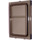 LEGO Transparent Brown Black Glass for Train Door with Lip on All Sides (35157)