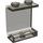 LEGO Transparent Marron Noir Panneau 1 x 2 x 2 sans supports latéraux, tenons creux (4864 / 6268)