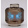 LEGO Transparent Brown Black Shadow-Walker Minifigure Head (Recessed Solid Stud) (3626 / 68338)