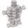 LEGO Transparent Brown Black Skeleton Torso Thick Ribs (29980 / 93060)