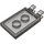 LEGO Transparentes Braunschwarz Fliese 2 x 3 mit Horizontal Clips (&#039;U&#039;-Clips) (30350)