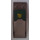 LEGO Transparant bruin zwart Voorruit 2 x 5 x 1.3 met Donkergroen Paneel en Asian Character Sticker (6070)